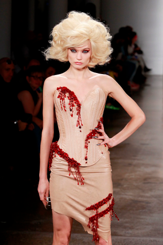 Illustration for article titled Blood is the new black at this deranged horror-themed fashion show